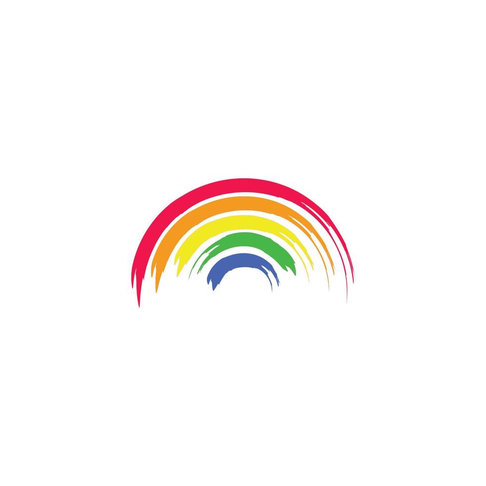 rainbow logo icon design template vector