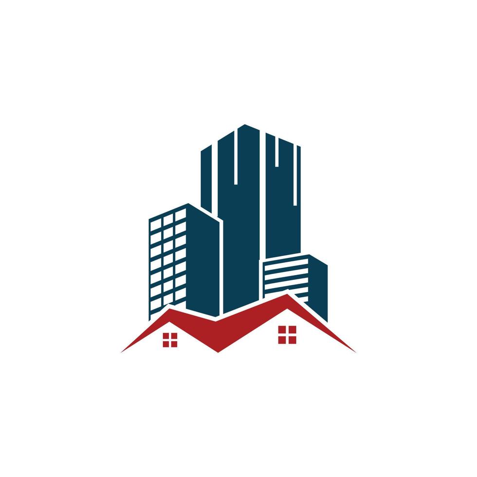 vector de plantilla de diseño de icono de logotipo de bienes raíces
