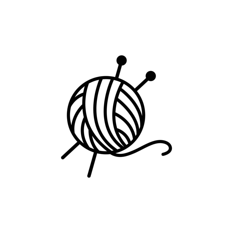 yarn ball icon design template vector 7635146 Vector Art at Vecteezy