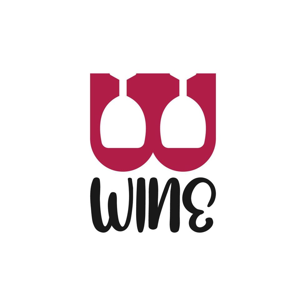 wine logo icon design template vector