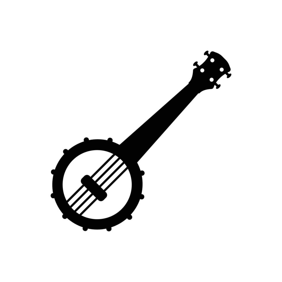 vector de plantilla de diseño de icono de logotipo de banjo