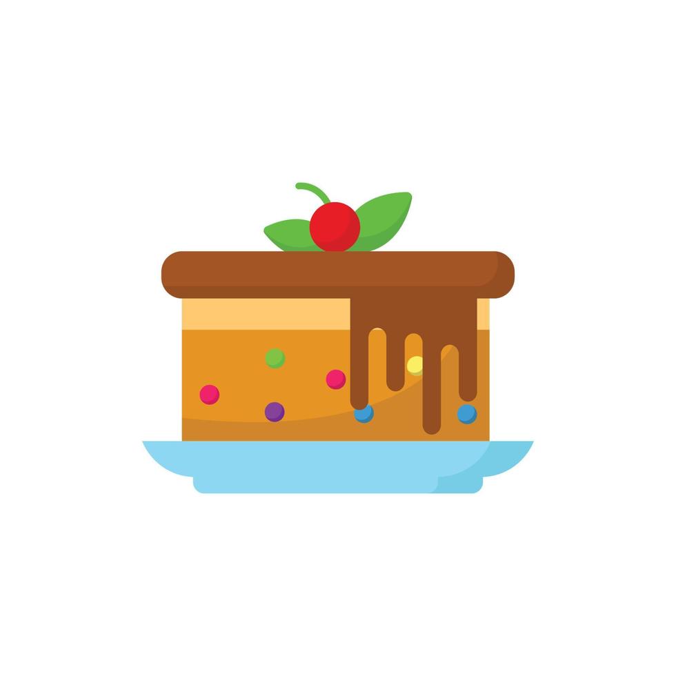 mousse cake icon design vector