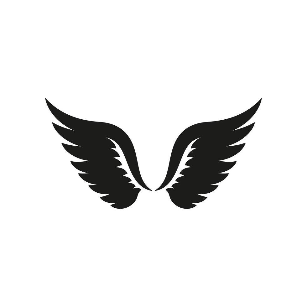 plantilla de diseño de icono de ala vector