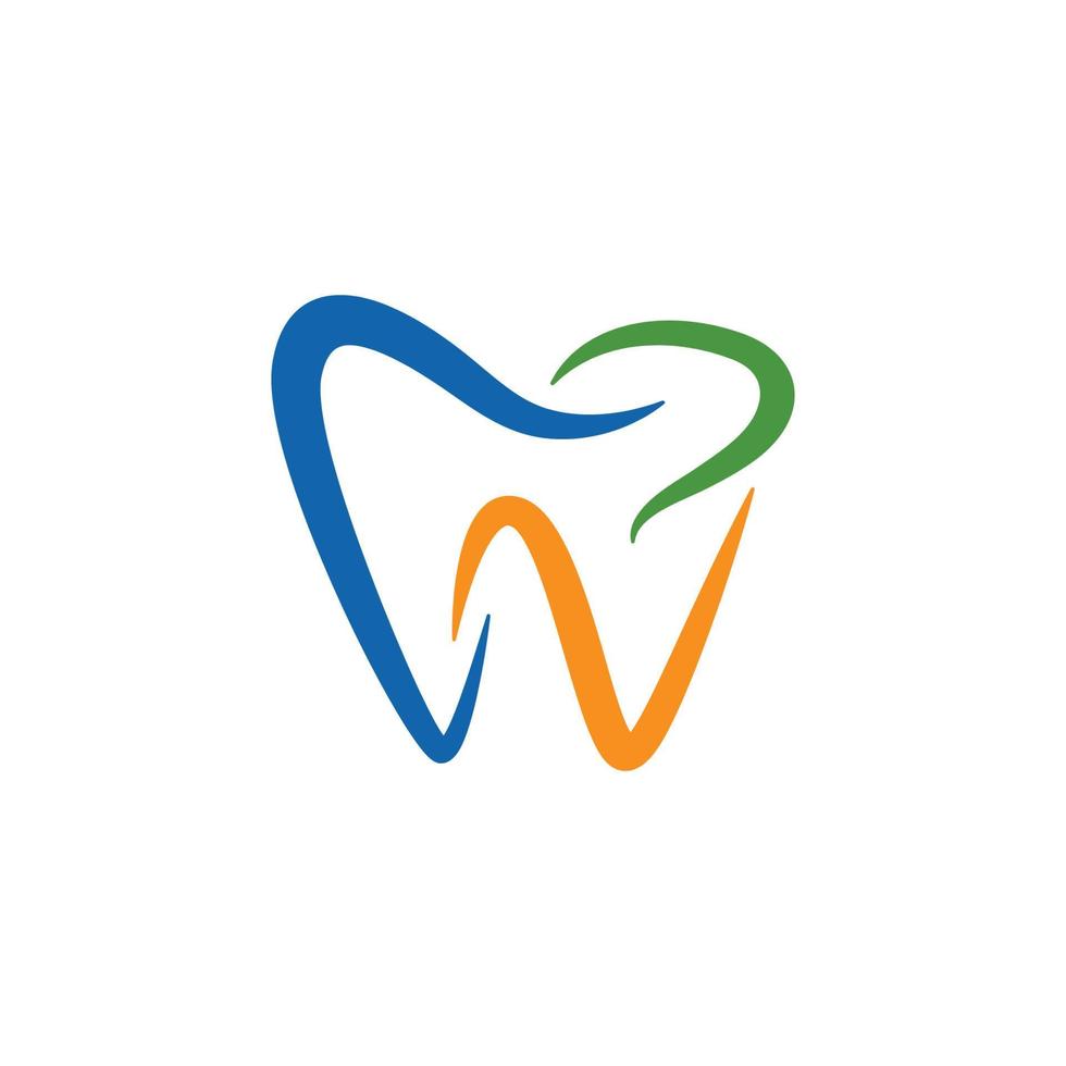 vector de plantilla de diseño de icono de logotipo de cuidado dental