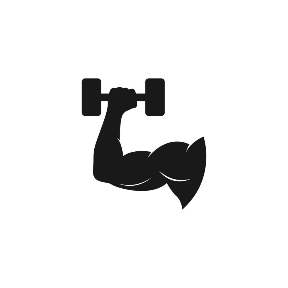 muscular icon design template vector