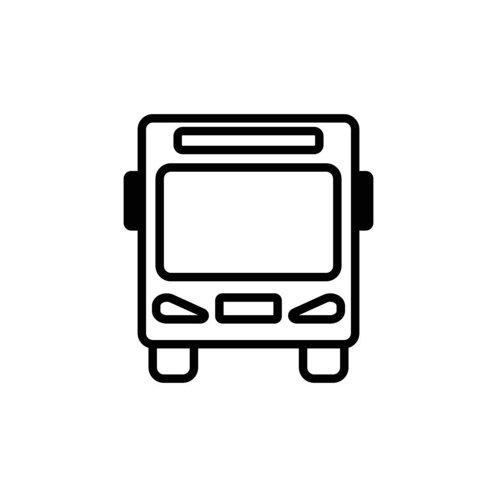 plantilla de diseño de icono de autobús vector