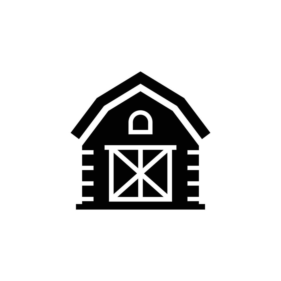 plantilla de diseño de icono de granero vector