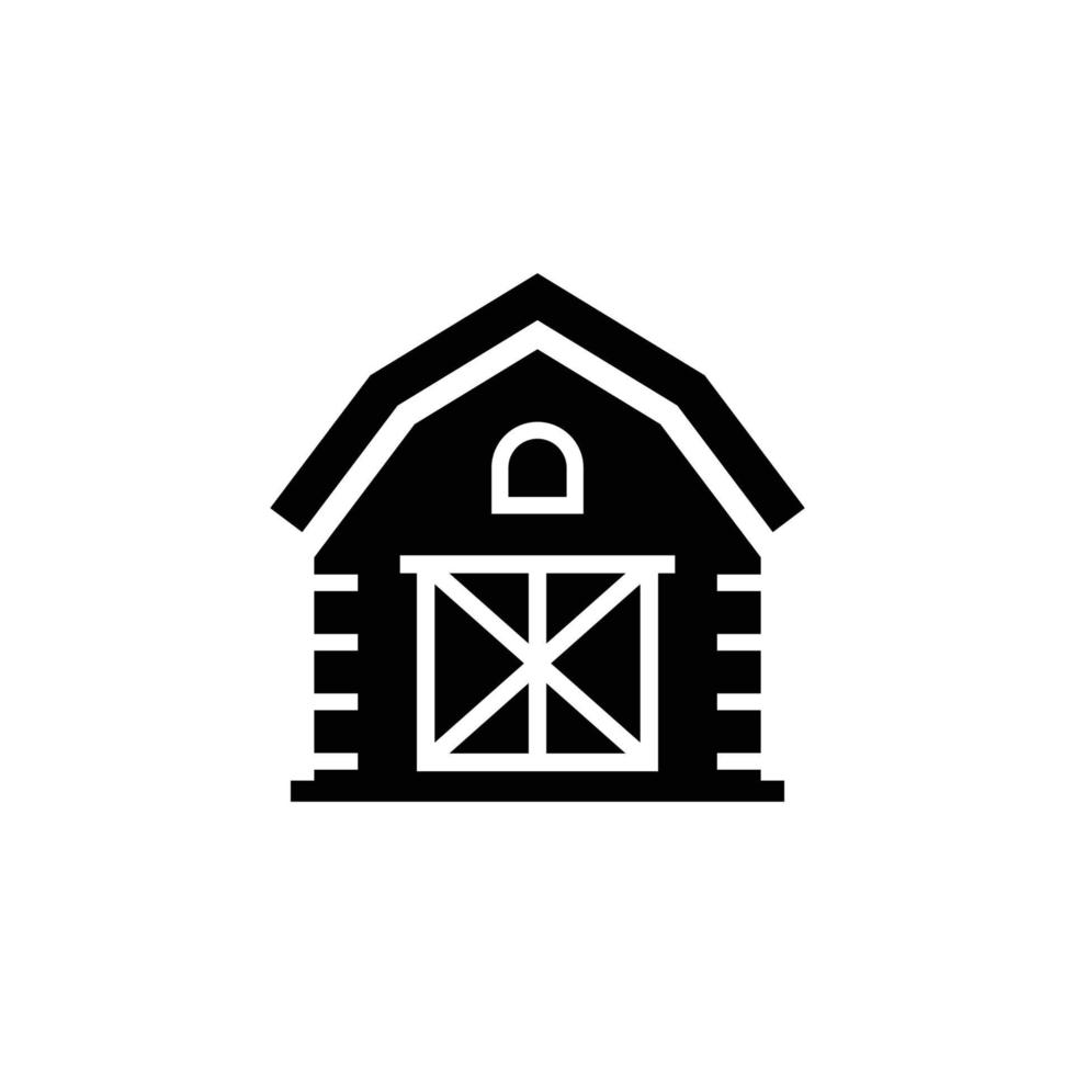 barn icon design template vector