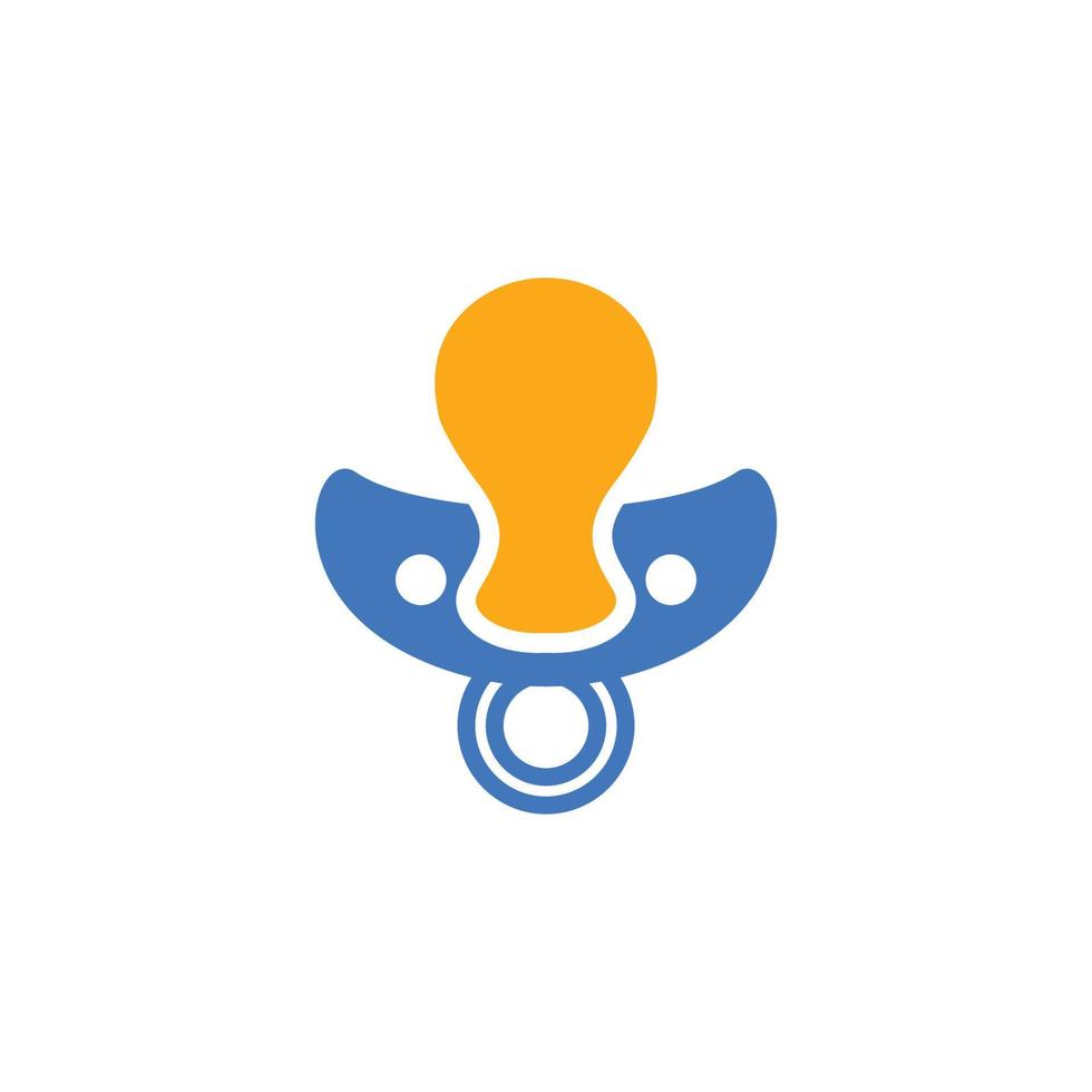 baby pacifier icon design template vector
