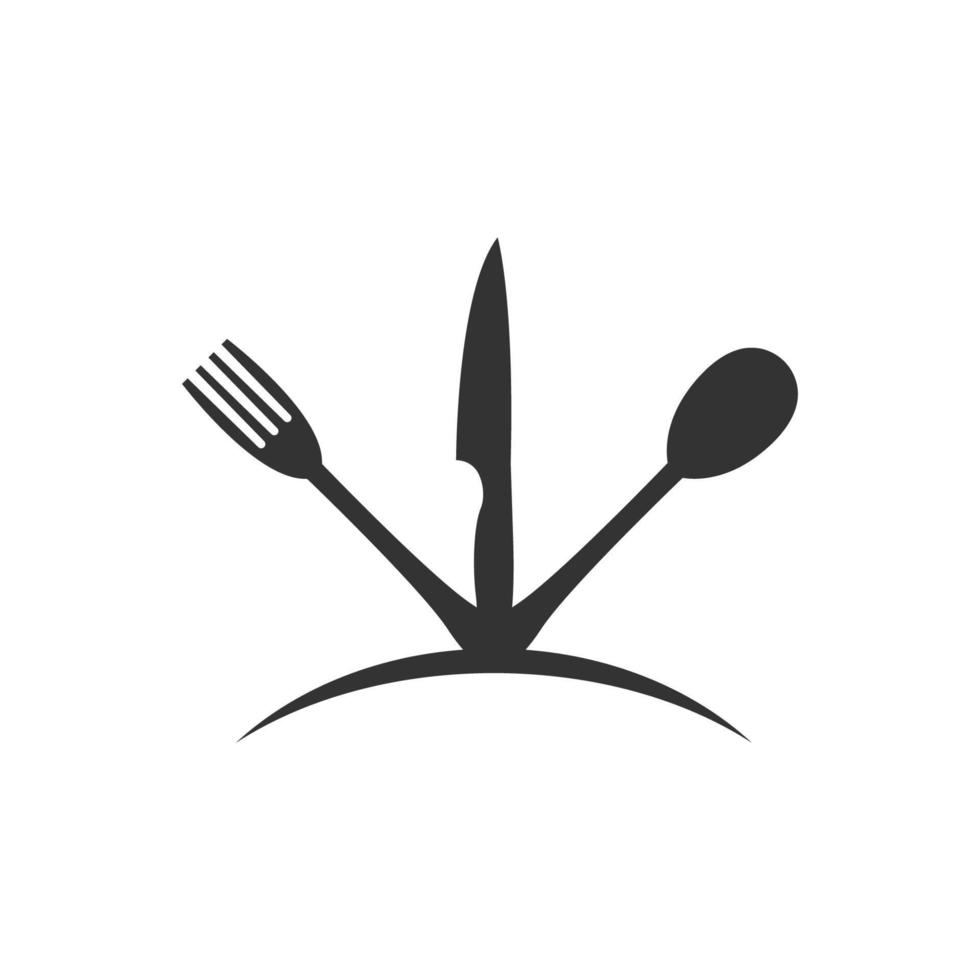 vector de plantilla de diseño de icono de logotipo de restaurante