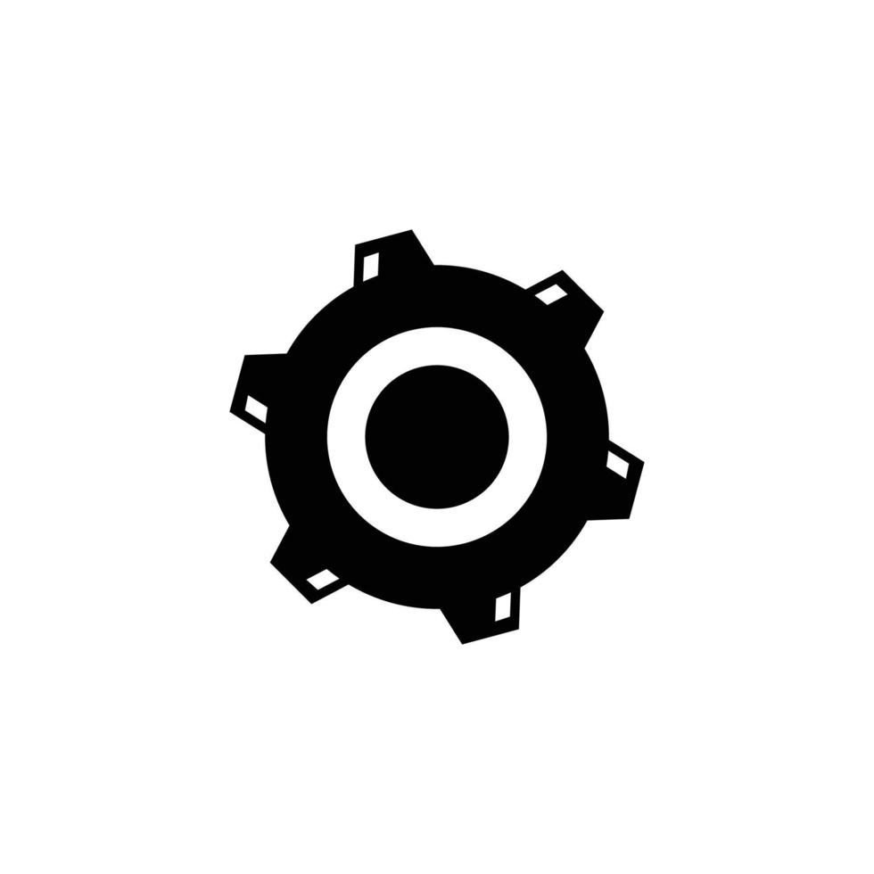 gear icon design template vector