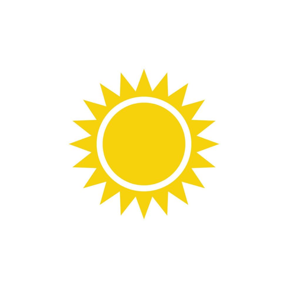 plantilla de diseño de icono de sol vector