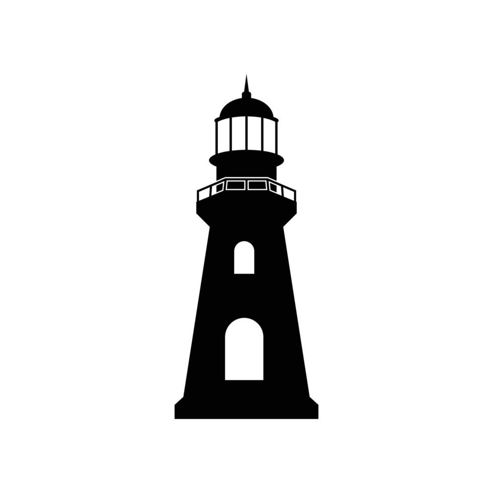 lighthouse icon design template vector