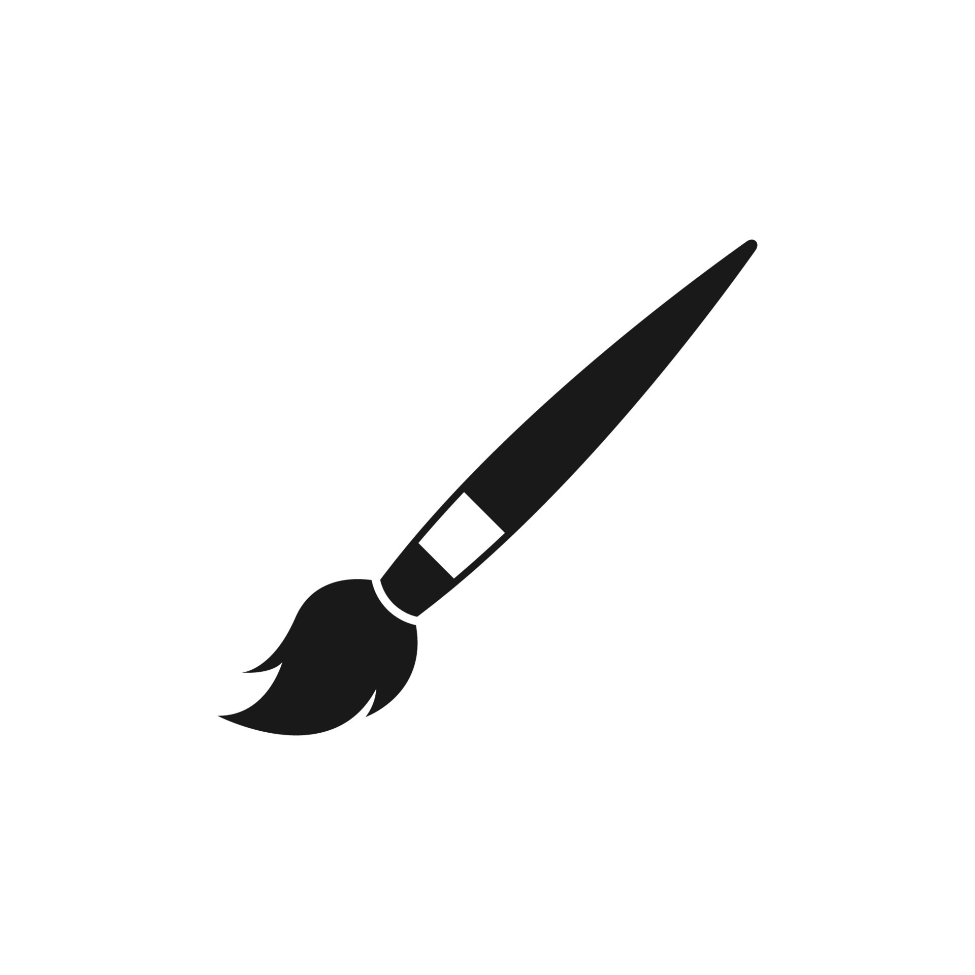 Paint Brush Logo Icon Design Template Vector 7635519 Vector Art At Vecteezy Paint Brush Logo Icon Design Template Free Vector