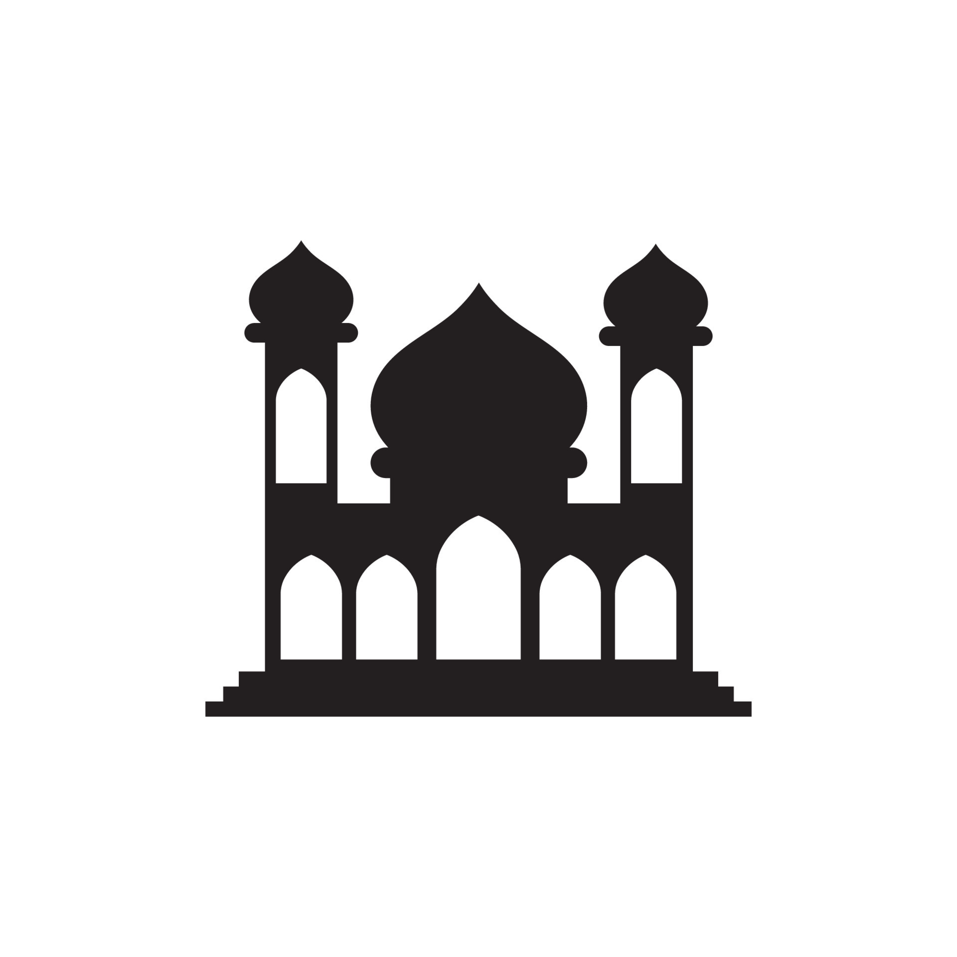 mosque logo icon design template vector 7635533 Vector Art at Vecteezy