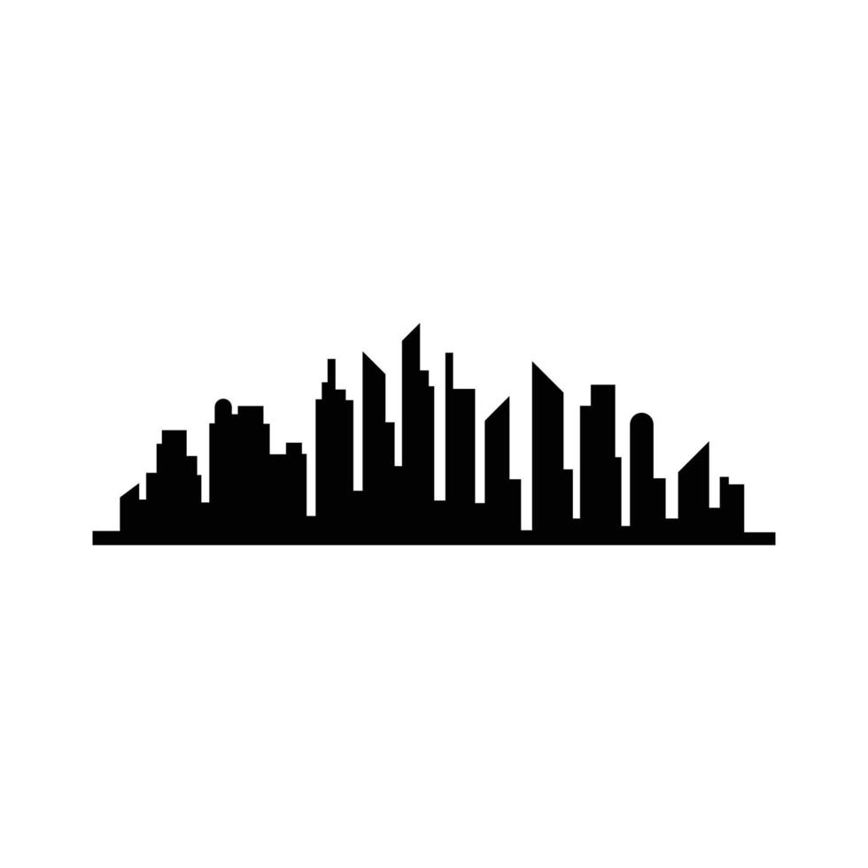 vector de diseño de silueta de horizonte de la ciudad