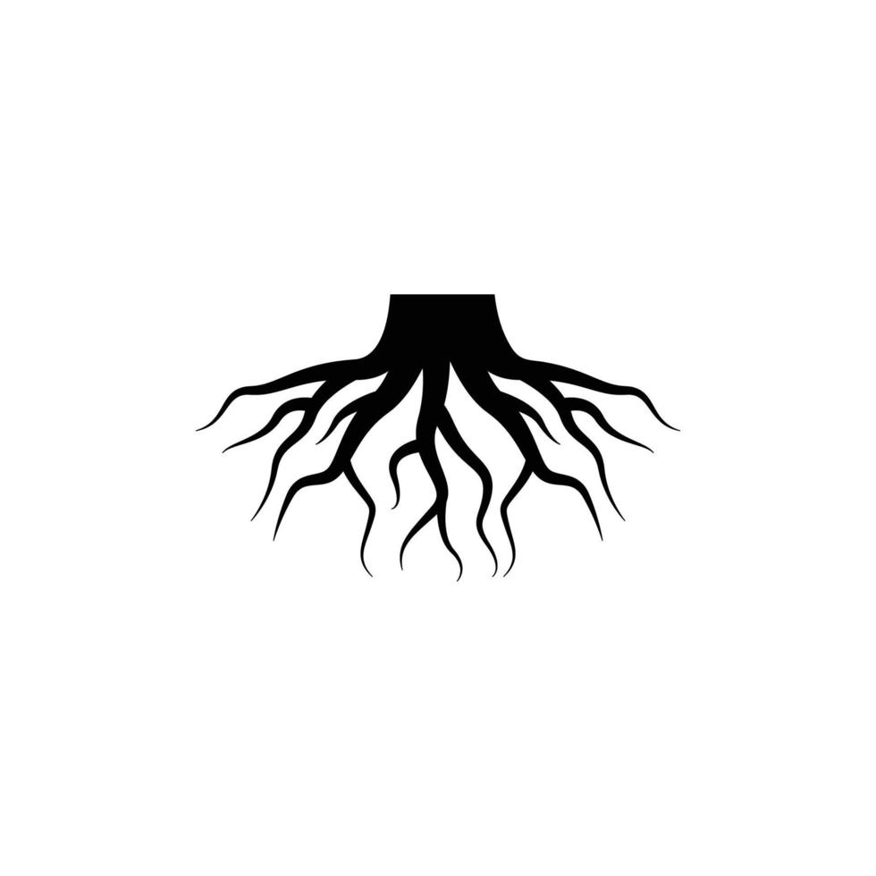 vector de plantilla de diseño de icono raíz