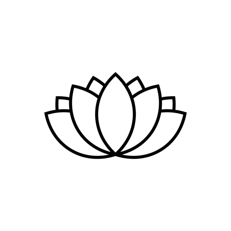 lotus icon design template vector