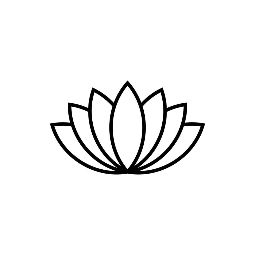 lotus icon design template vector