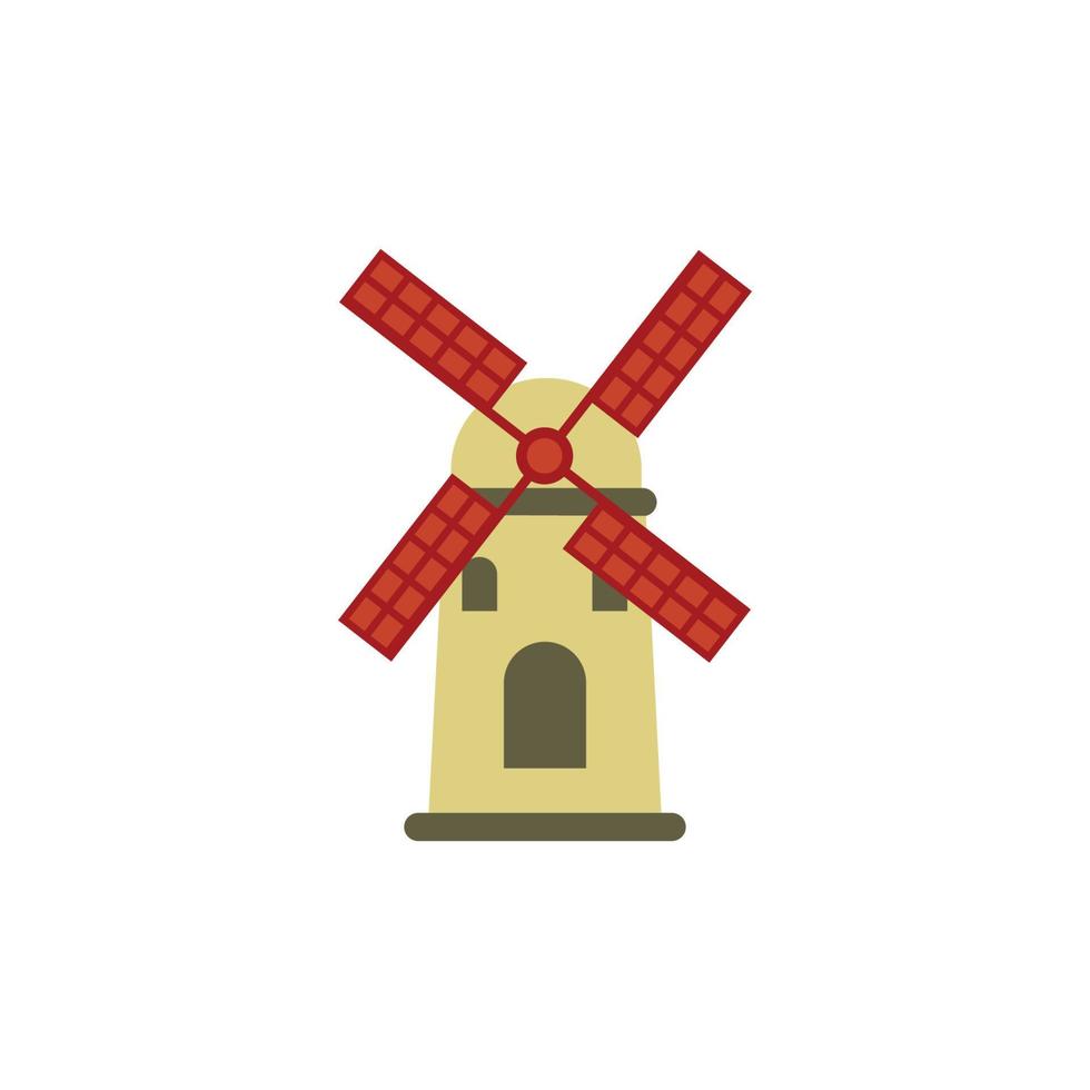 windmill clipart design template vector