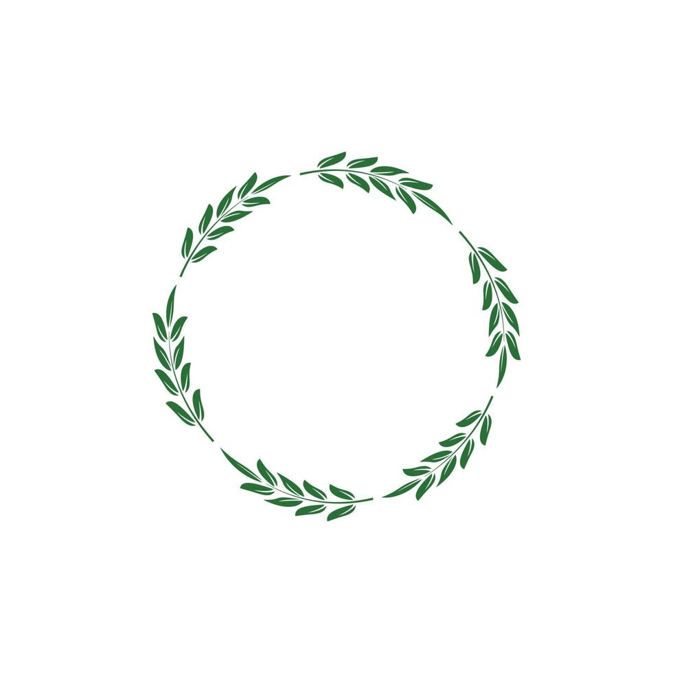 leaf border graphic design vector
