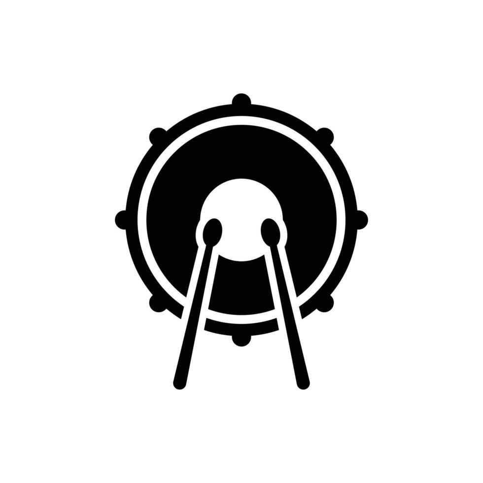 drum logo icon design template vector