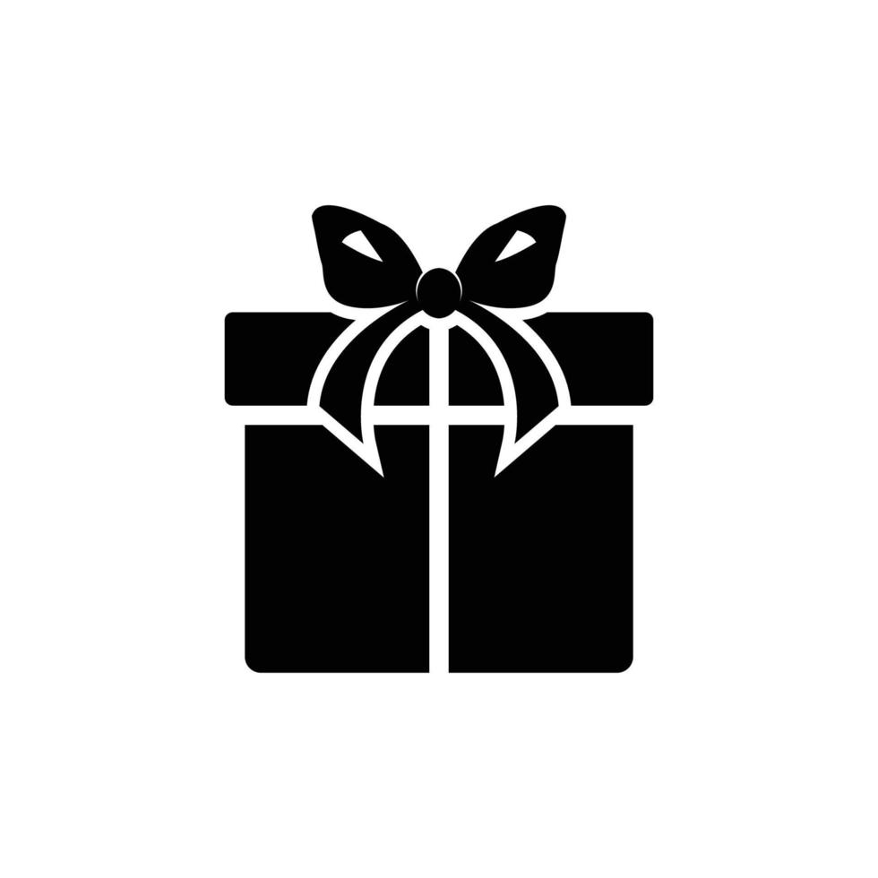 vector de plantilla de diseño de icono de caja de regalo