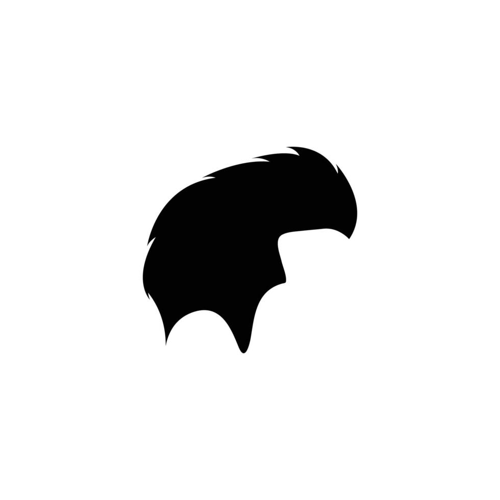 plantilla de diseño de icono de cabello masculino vector