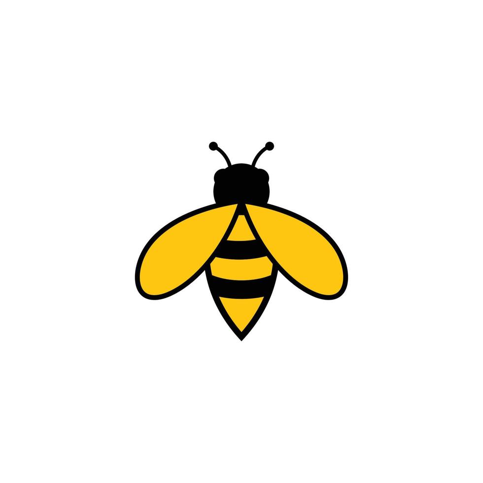 plantilla de diseño de icono de abeja vector