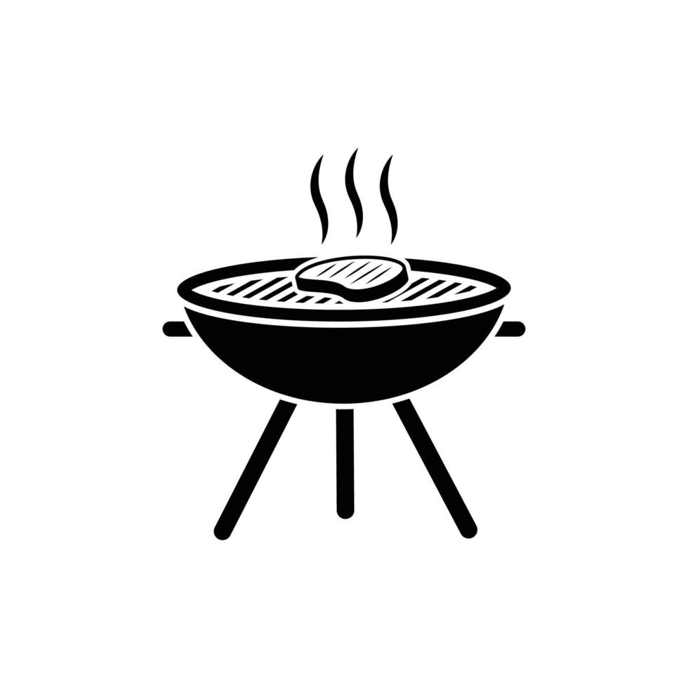 bbq icon design template vector