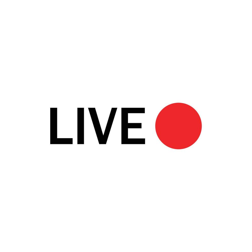 live streaming icon design template vector