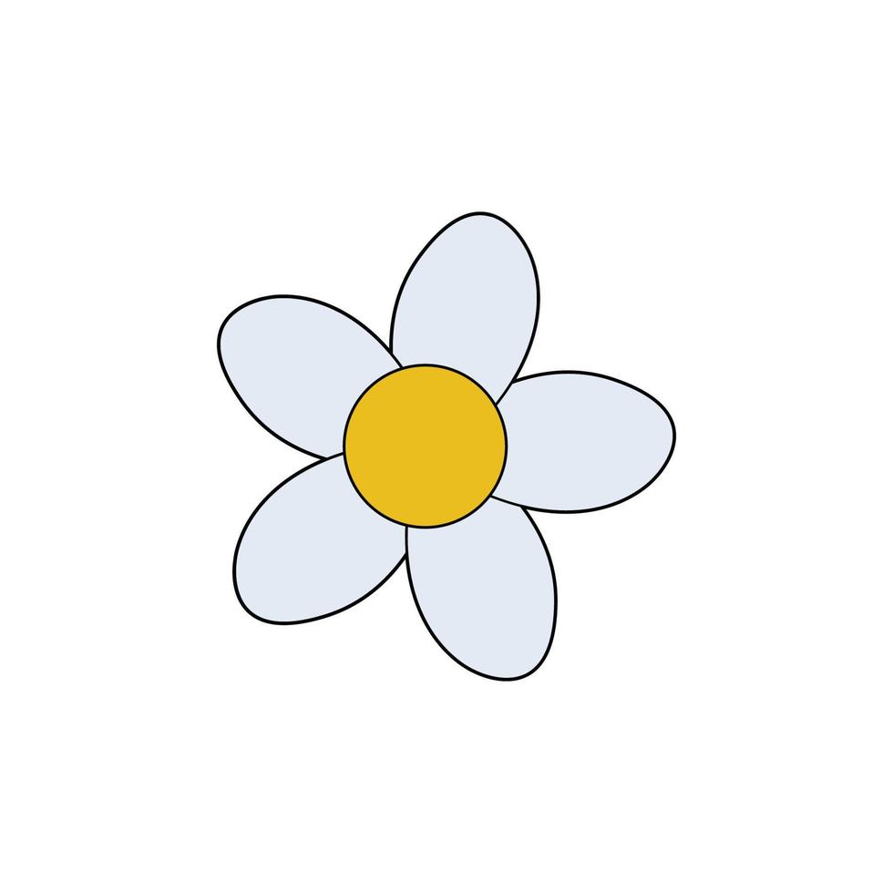 vector de plantilla de diseño de imágenes prediseñadas de flor