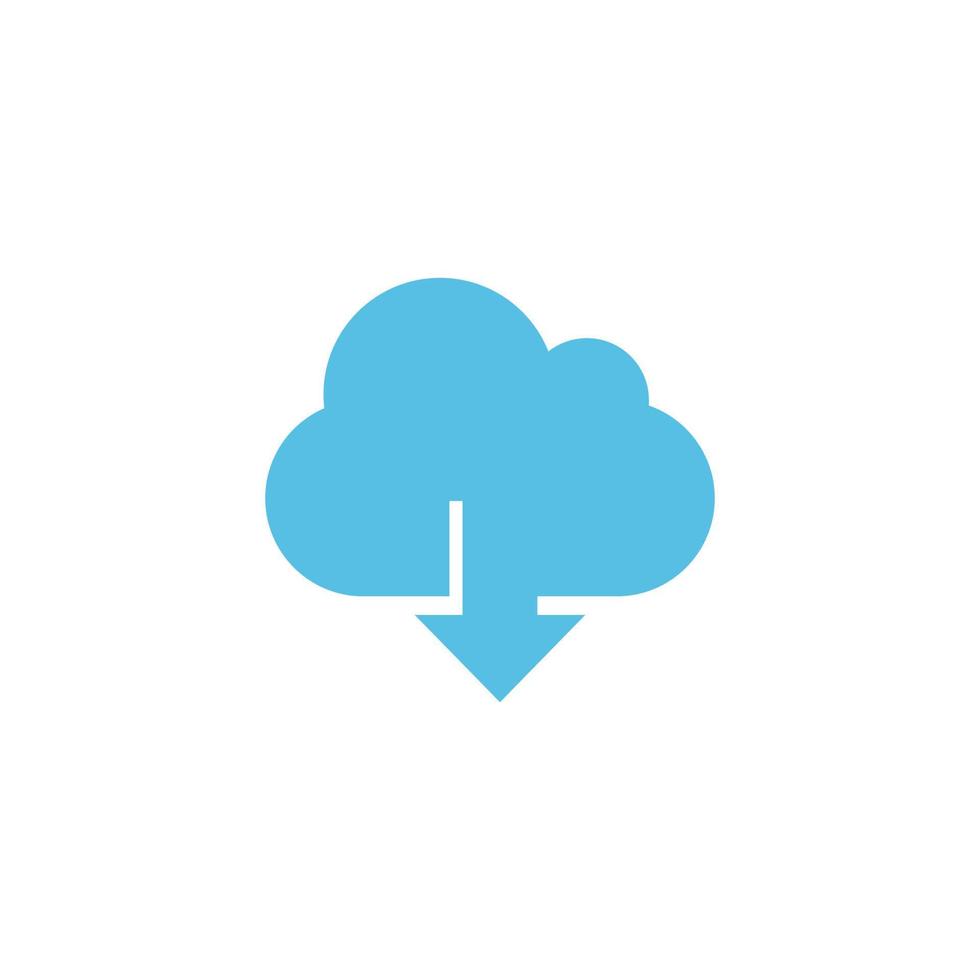 cloud computing icon design template vector