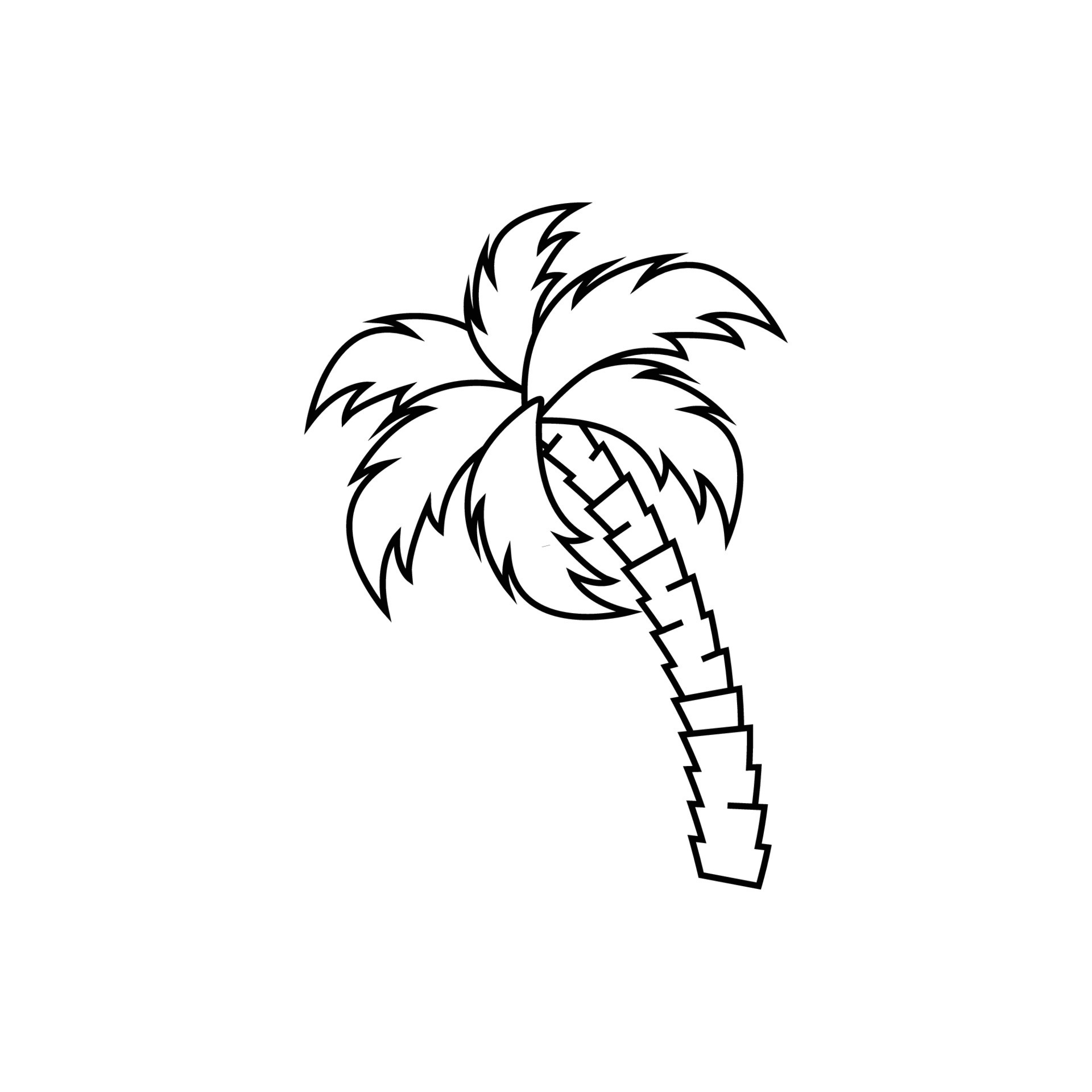 palm tree graphic design template vector 7635803 Vector Art at Vecteezy
