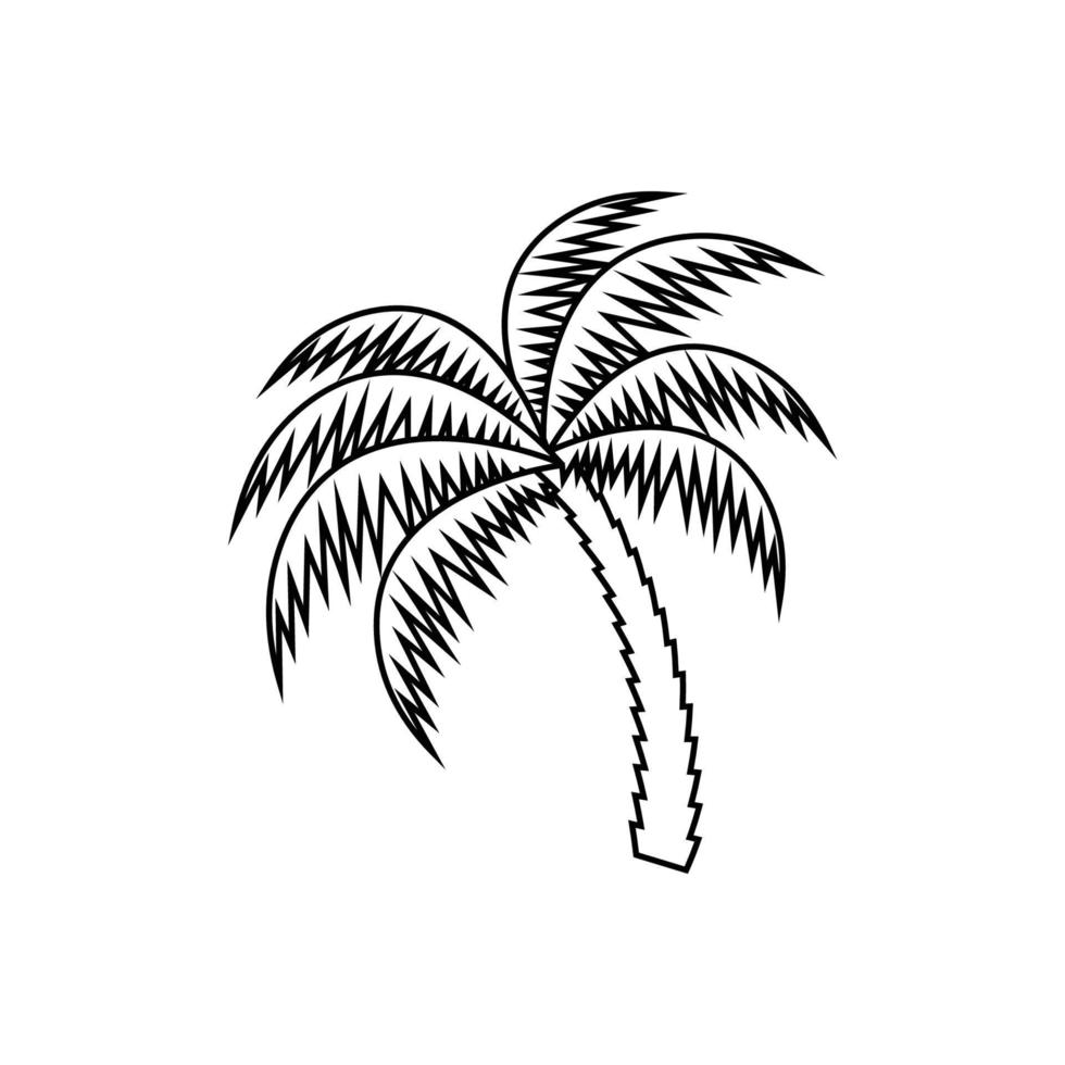 palm tree graphic design template vector