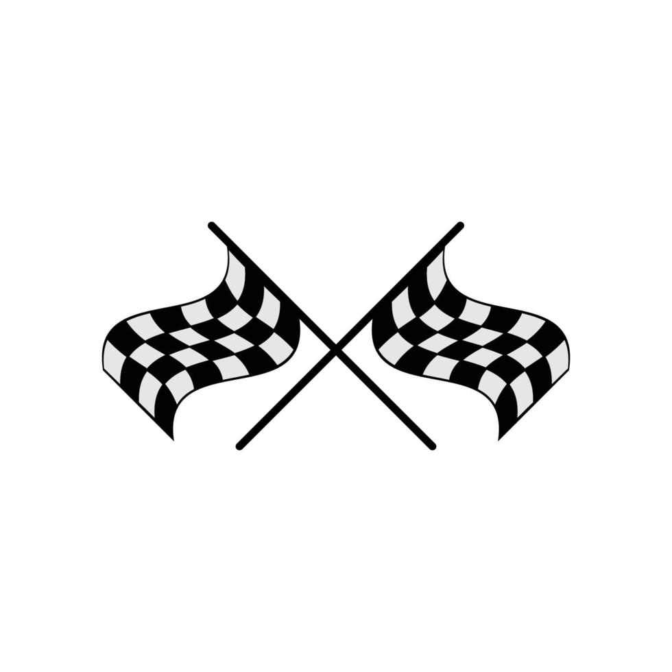 racing flags icon design template vector