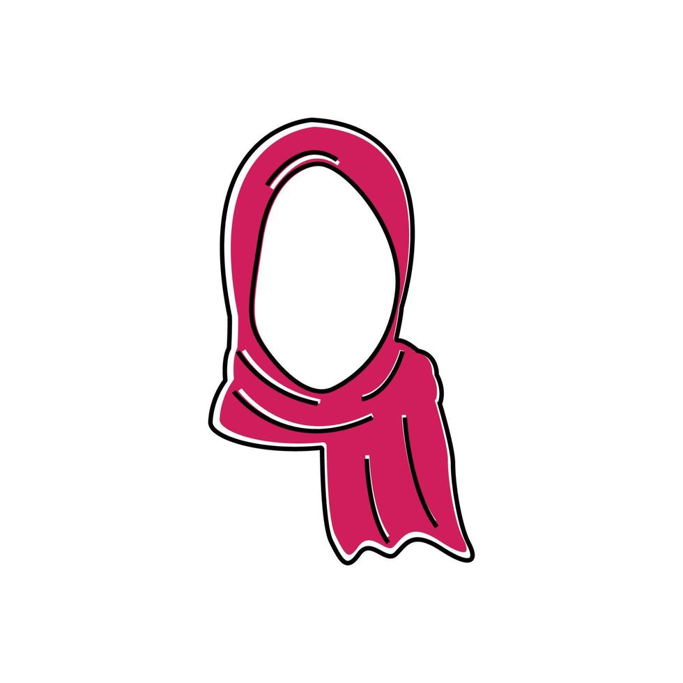 hijab logo icon design template vector