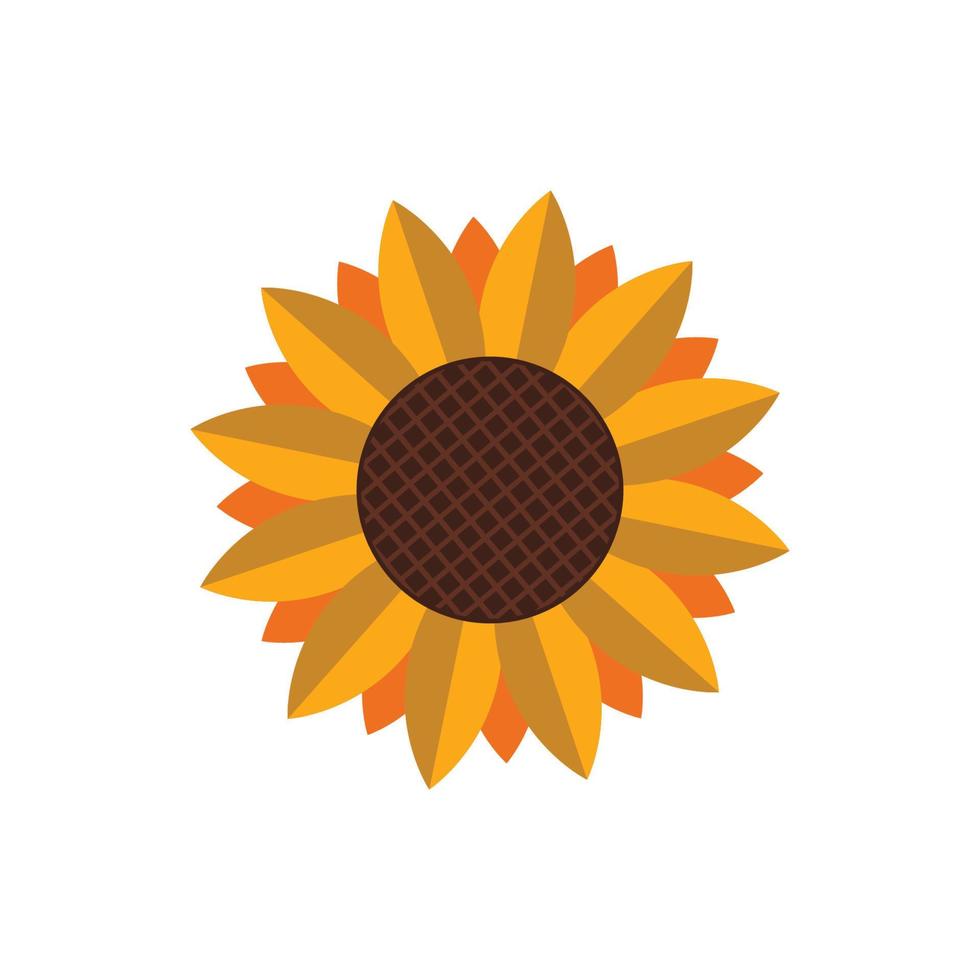 sunflower logo icon design template vector