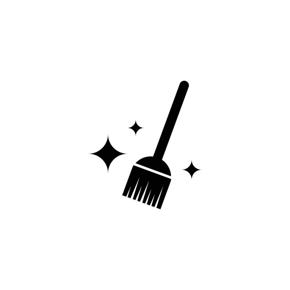 broom icon design template vector