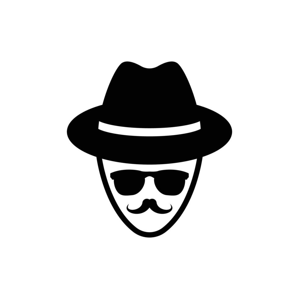 spy logo icon design vector