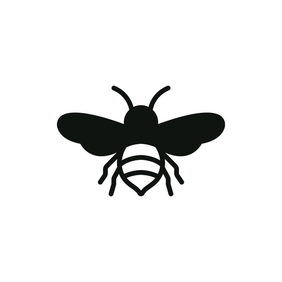 bee logo icon design template vector