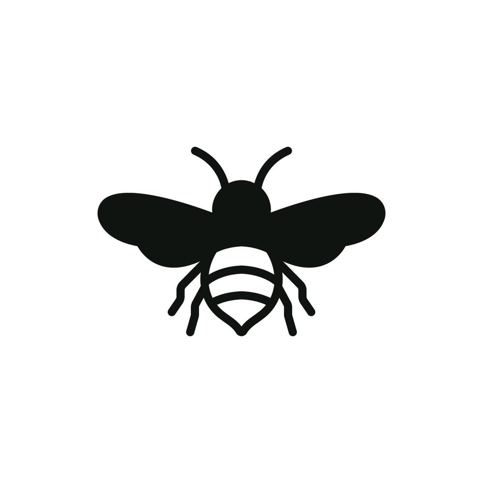 bee logo icon design template vector