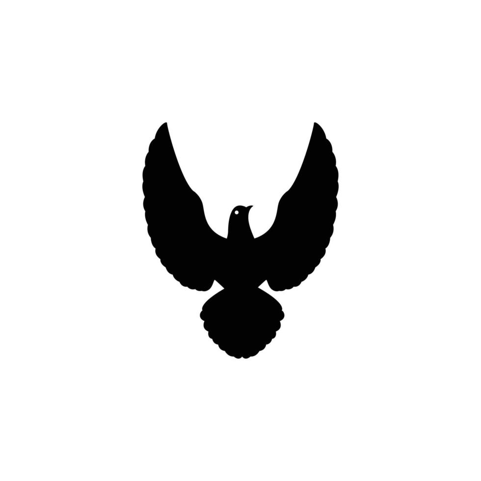 vector de diseño de silueta de mosca de paloma