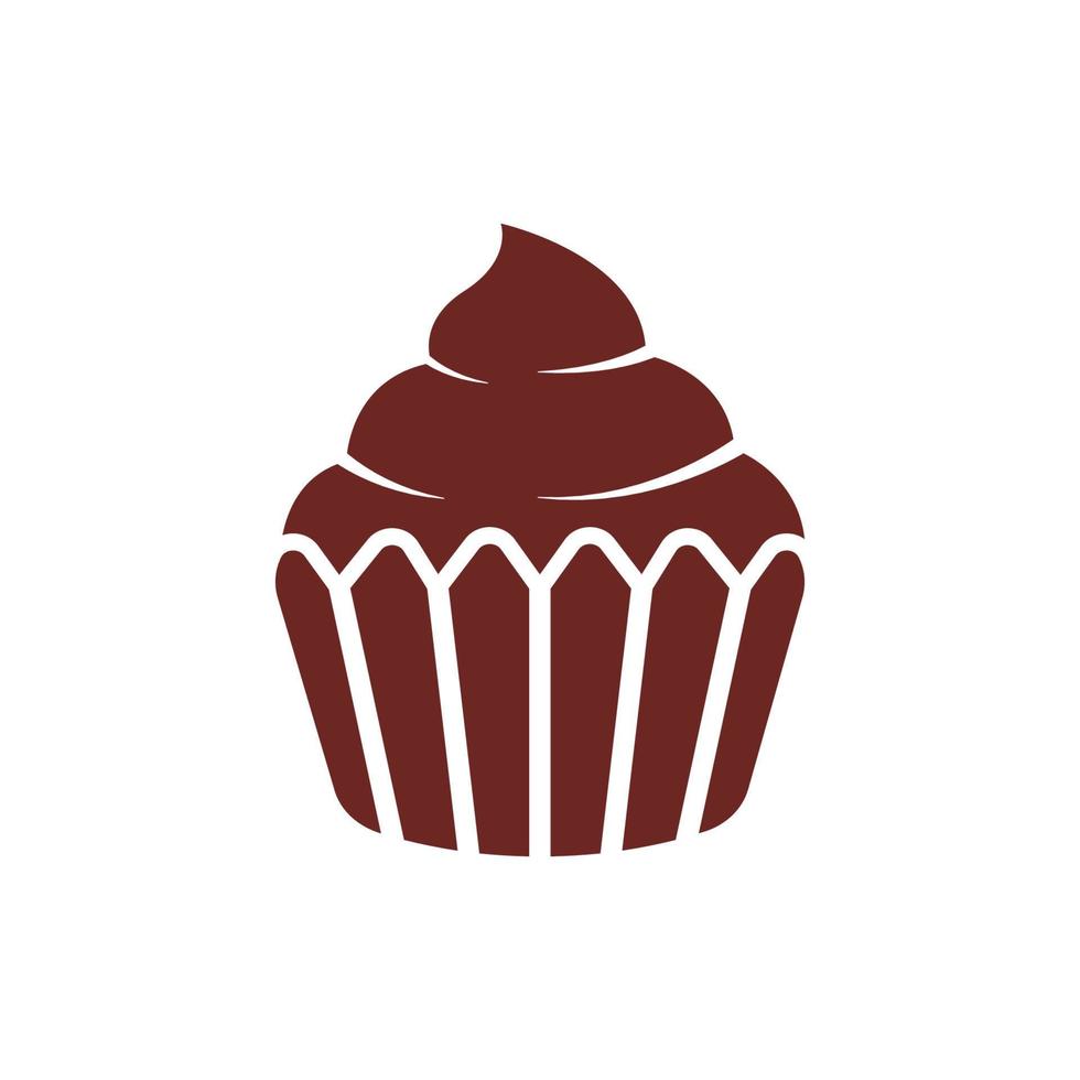 cupcake logo icon design template vector