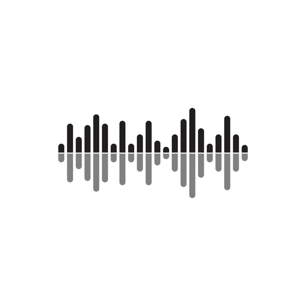 sound wave logo icon design template vector