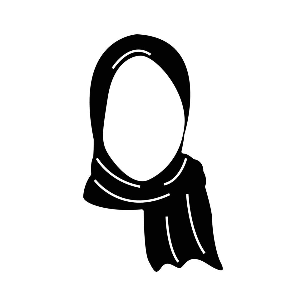 plantilla de diseño de icono de hijab vector