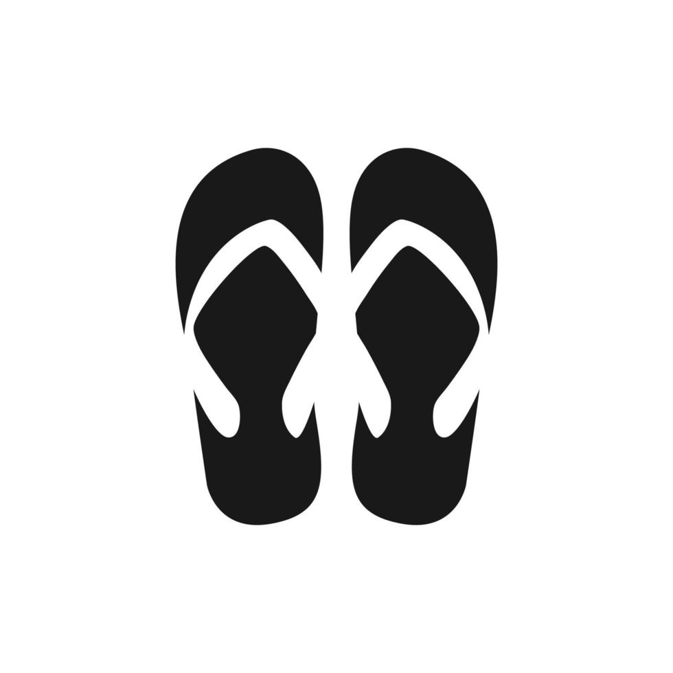 flip-flops logo icon design template vector