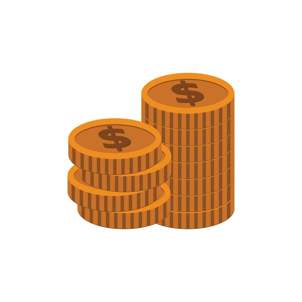 coin money logo icon design template vector