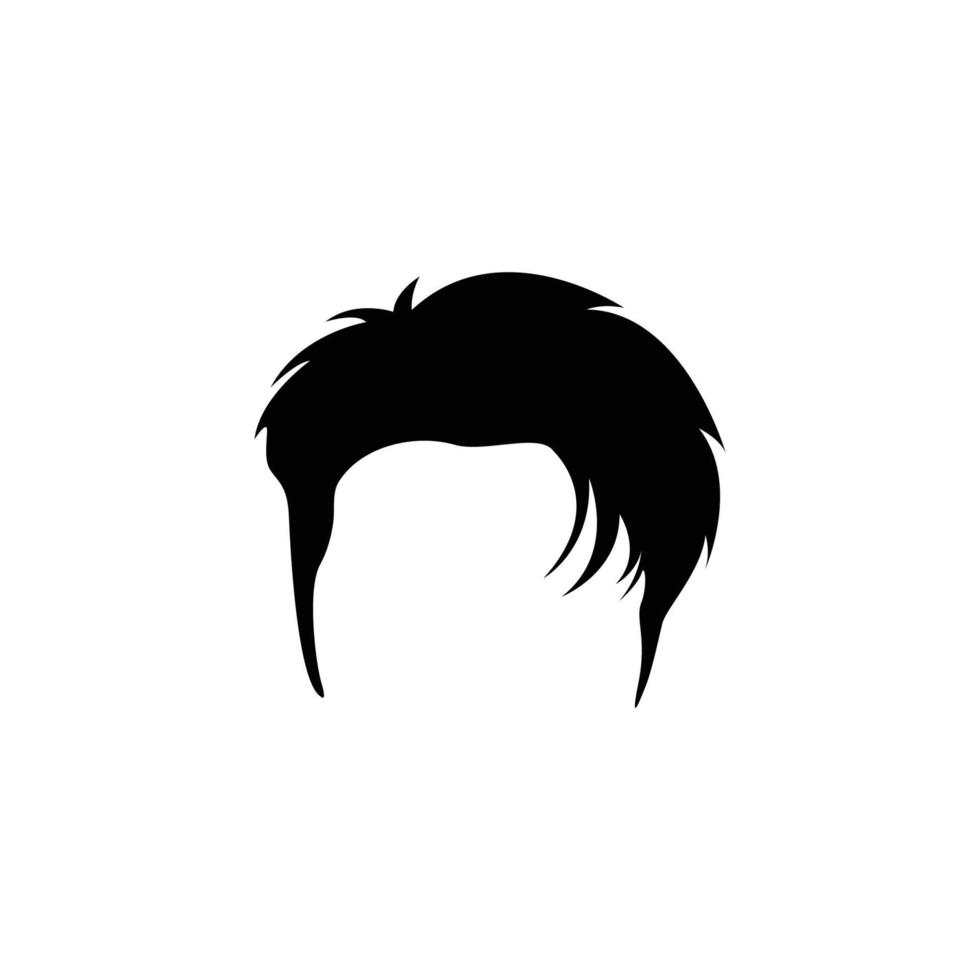 plantilla de diseño de icono de cabello masculino vector