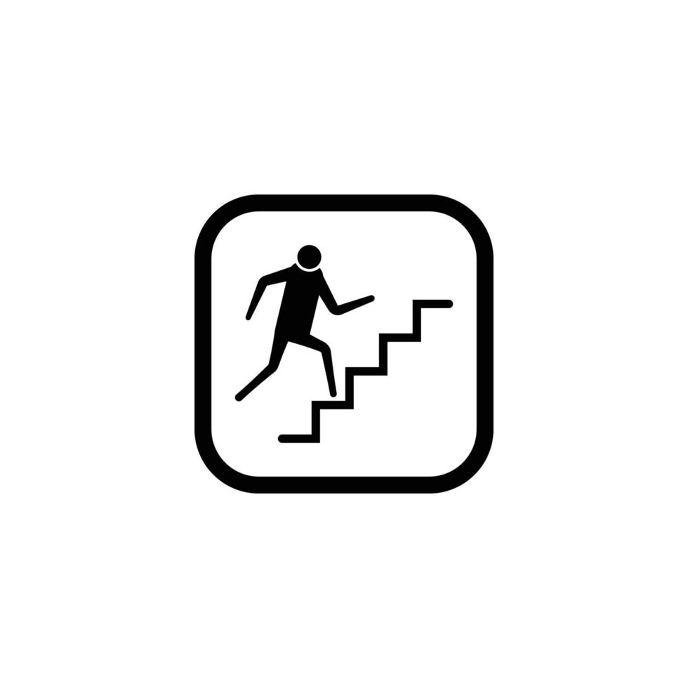 Staircase Filled Icon Design Template vector